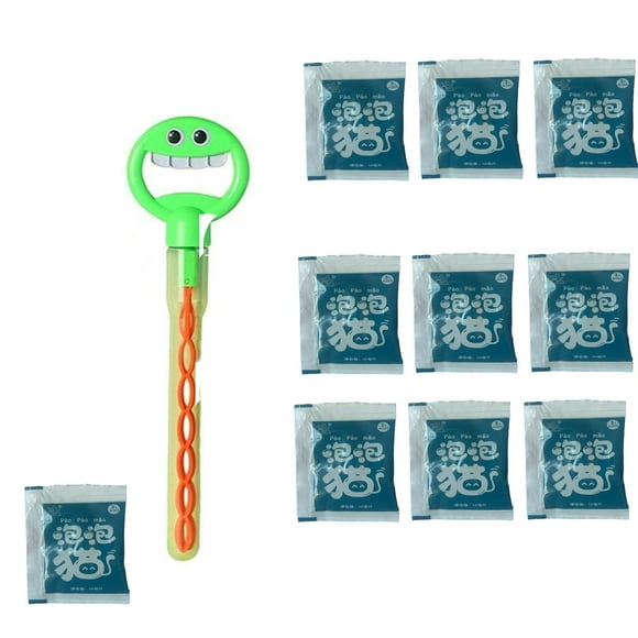 Meitianfacai Summer Upgrade Bubble Wand - 32 Holes Bubble Maker Toys for Kids, with Bubble Container, Outdoor Parent-Child Interactive Toys Kids Play Toys, with 10pcs/10ml Bubble Liquid