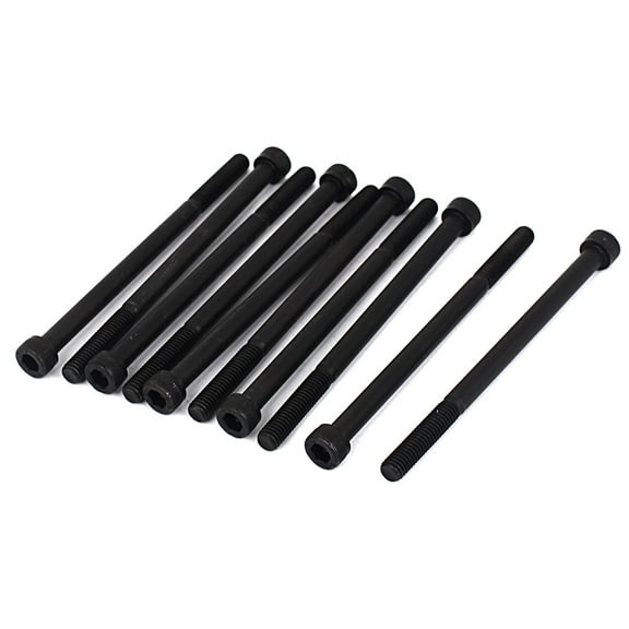 Uxcell M6 x 95mm 12.9 Alloy Steel Cap Head Hex Socket Screws Bolts (10-pack)