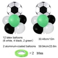 thumbnail image 3 of Globos de fiesta de fútbol para decoraciones de cumpleaños y días de partido, globos de papel aluminio y látex de 14 PC con cintas para fiestas temáticas deportivas y visionado de partidos, 3 of 6