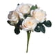 thumbnail image 1 of Ramo de rosas artificiales de 13 cabezas, simulación, decoración floral, oficina en casa, borde enrollado, flor falsa, champán seitruly HA8260-02B, 1 of 6