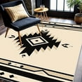 thumbnail image 4 of 4'x6' art nouveau rug boho washable rug padded rug print rug chic rug, 4 of 9