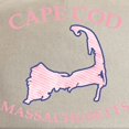 thumbnail image 2 of CafePress - Preppy Pink Cape Cod Massachusetts - Adjustable 100% Brushed Unisex Casual Cotton Baseball Cap, Beige, 1, 2 of 2