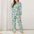 thumbnail image 2 of Sikiie Colorful Dog Women's Long-Sleeve Shirt and Full-Length Bottom Pajama Set (s-xxl)-X-Large, 2 of 7