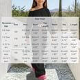 thumbnail image 3 of Itsame Girls 2-Piece Sweatshirt Set, Crop Relaxed Straight Leg Pants Outfit Casual Sporty Jogger Suit Black Size 6, 3 of 6
