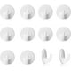 thumbnail image 1 of 12 ganchos de plástico autoadhesivos, ganchos adhesivos blancos Funvce para pared extraíble kaili Sencillez, 1 of 5
