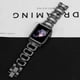 thumbnail image 4 of Worryfree Gadgets Metal Bands Compatible with Apple Watch Band 38mm 40mm 41mm, 42mm 44mm 45mm Wristband Adjustable iWatch Strap Series 8 7 6 5 4 3 2 1 SE for Women Girls Black, 4 of 5