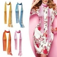 thumbnail image 6 of Skinny Scarf Knit Neckerchief Elegant Scarf Long Scarves for Women, 6 of 14