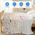 thumbnail image 4 of Spring Flowers Cooling Blanket,Lightweight Breathable Summer Throw Blanket with Double Sided Cold Effect,Watercolor Wildflowers Farmhouse Floral Picnic Blankets Bed Sheet for Hot Sleepers 30"x40", 4 of 8