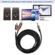 thumbnail image 4 of Cable de altavoz de línea de audio Cable de subwoofer para computadora Accesorio para teléfono 2 en 1 macho de 3,5 mm a 2 RCA 3 metros, 4 of 9