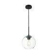 thumbnail image 7 of Baxter 1 Light Black Pendant With Clear Glass, 7 of 7