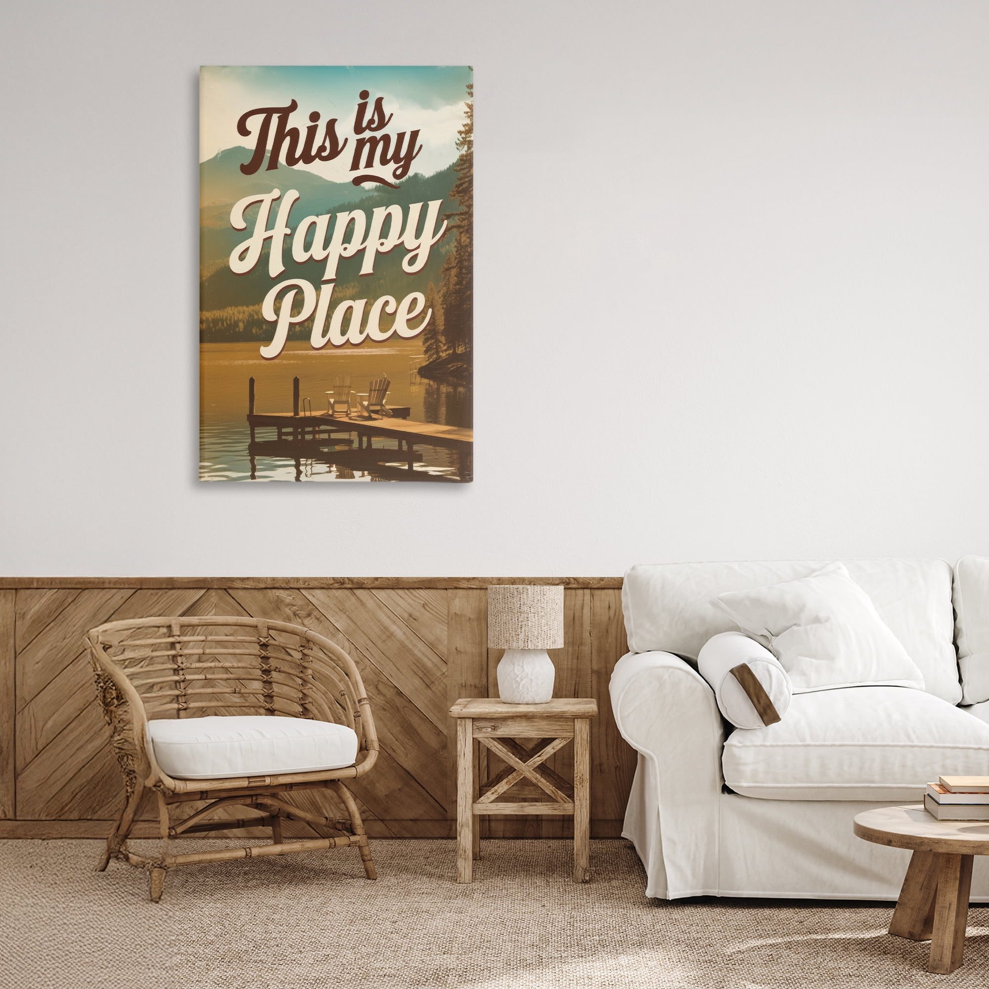 Stupell Industries Vintage My Happy Place Canvas Wall Art, design by Andreas Magnusson