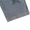 thumbnail image 5 of YunPes Boy's Star Baggy Jeans Teen Boys Straight Wide Leg Denim Pants with Pocket Y2K Hip Hop Streetwear Cargo Pants Patchwork Jeans, 5 of 7