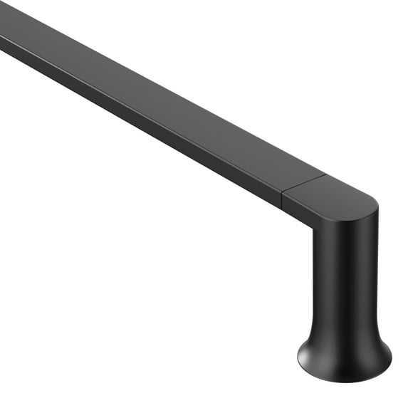 Moen BH3824BL Genta Modern 24-Inch Towel Bar, Matte Black