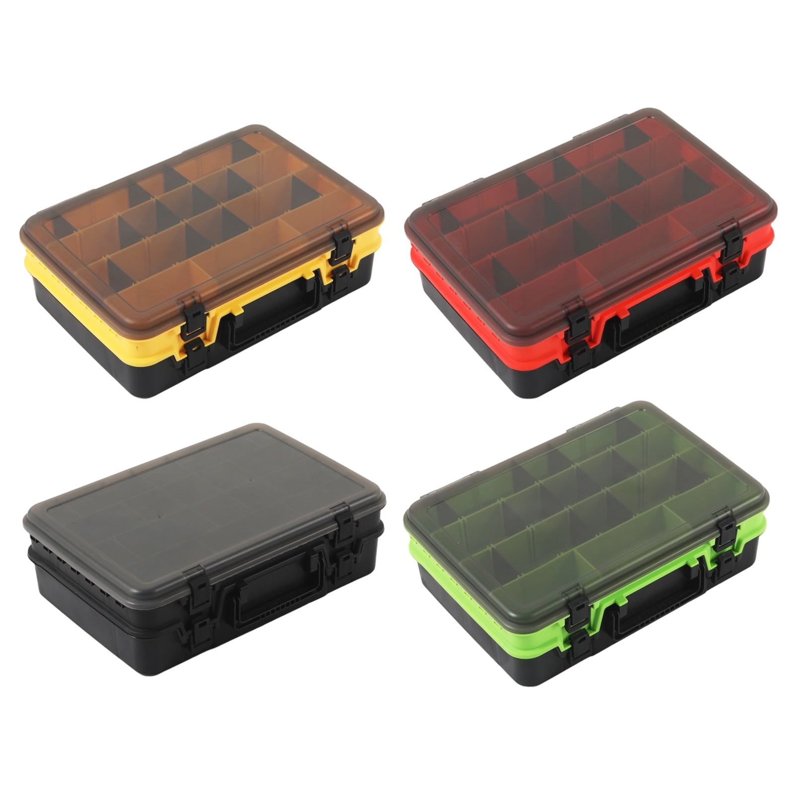 Tackle Box Double Layer Fishing Lures Baits Hook Storage Container Case Multiple Compartment Fishing Tackle Storage Box