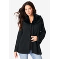 thumbnail image 2 of Roaman's Women's Plus Size Faux Fur Collar Cardigan Sweater., 2 of 4