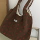 thumbnail image 4 of Bolso Mano Fresa para Mujer Hombro Pana (marrón), 4 of 7