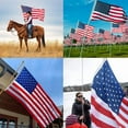 thumbnail image 4 of American Flags 3x5,USA US Flag, Printed 210D Easy Fly Flags for Outdoors, Brass Grommets, 4 of 6
