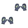 thumbnail image 1 of Minnieouse 1 par de manoplas para niños, accesorio de ropa encantador, funda para calentar los dedos, patrón de dinosaurio, manopla de punto para niños Type3 NO3 Minnieouse CBP373456, 1 of 5