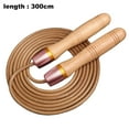 thumbnail image 2 of Adjustable Jump Rope, Tangle-Free Wood Handles, Leather Speed Skipping Ropes Workout for Fitness, 2 of 5