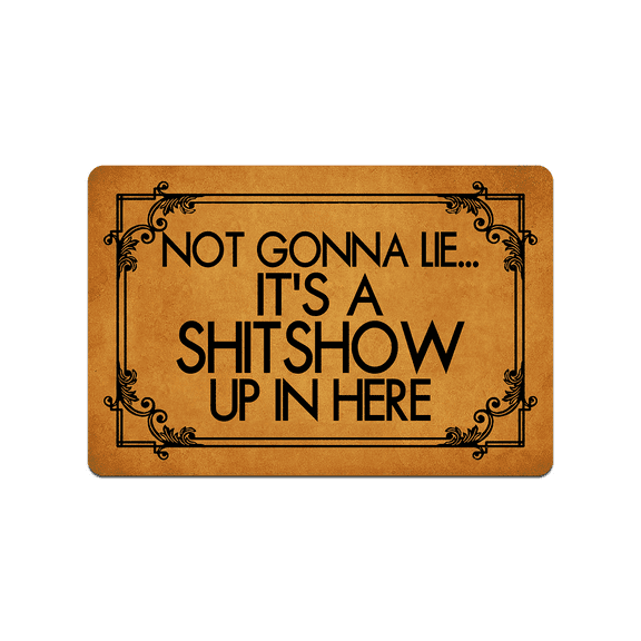 It's a Shitshow Doormat Home and Office Decorative Indoor/Outdoor/Kitchen Mat Non-Slip Rubber 30"(L) by 18"(W)