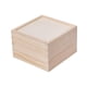 thumbnail image 4 of Caja de madera para bodas, caja de dulces, organizador, caja de joyería de recuerdo rústica, regalo 12x12x8cm, 4 of 9