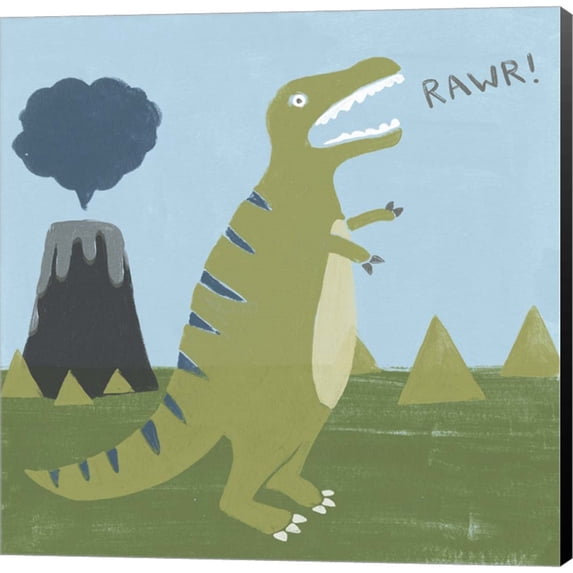 Dino-mite I by June Erica Vess, Canvas Wall Art, 12W x 12H