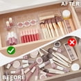 thumbnail image 4 of YHIPL Makeup Drawer Organizer 13 Pcs Set, Plastic Trays for Makeup, Desk Supplies, Office, Bedroom & Bathroom, 4 of 10