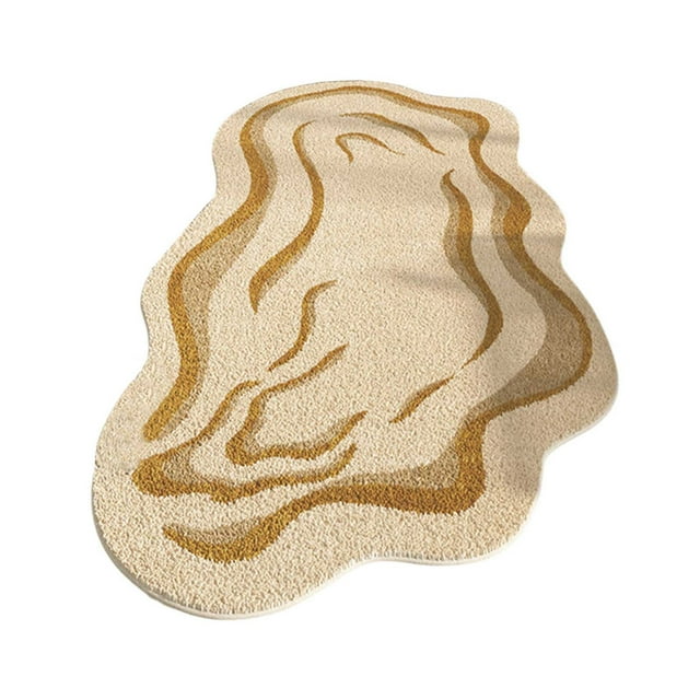 Tapis en Forme de Nuage Doux Lavable à Endos Irrégulier pour Tapis Facile Tapis