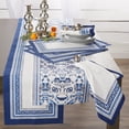 thumbnail image 4 of DII 14x108" Modern Cotton Madiera Print Table Runner in Multi-Color, 4 of 11