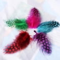 thumbnail image 2 of Blesiya 50 Boucles d'Oreilles à Franges en Plumes de Poule, Multicolore, 2 of 8