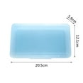 thumbnail image 2 of Under $1, Plastic Pencil Pouchclear Plastic Storage Box, Hinged Lid for Pens/Art Supplies, Compact & Durable, , Clear Pencil Case by Goohae, Blue, 2 of 2