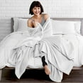 thumbnail image 3 of Bare Home Ultra Soft Microplush Velvet Blanket - Luxurious Fuzzy Fleece Fur - All Season Premium Bed Blanket (Full/Queen, White), 3 of 6