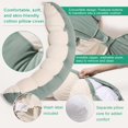 thumbnail image 4 of Almohada corporal Ailuteie Peallow, larga y redonda, para adultos, con soporte lumbar, 4 of 8