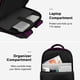 thumbnail image 5 of Mochila de viaje MATEIN 40L Flight Approved para mujer, color morado, 5 of 9