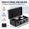thumbnail image 5 of KFFKFF Card Organizer Box, 4 Compartments, Lockable Collectible Card Case with Adjustable Foam Dividers, Fits 108 PSA, 76 BGS, 84 SGC, 388 Top Loaders, or Over 999 Ungraded Cards, 5 of 9
