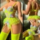 thumbnail image 2 of Gibobby Ropa interior mujer Lencería Erótica Sexy para Mujer, Mono de Piel Sexy y Casual, Baby Doll Mujer Sexy con Correa de Piel(Verde, M), 2 of 5
