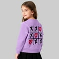 thumbnail image 3 of Bixock Toddler Boys and Girls Tops,Kids Long Sleeve Tops Valentine Heart Print Fleece Lined Round Neck Sweatshirt for Boys Girls 2-12Y Tops, 3 of 5