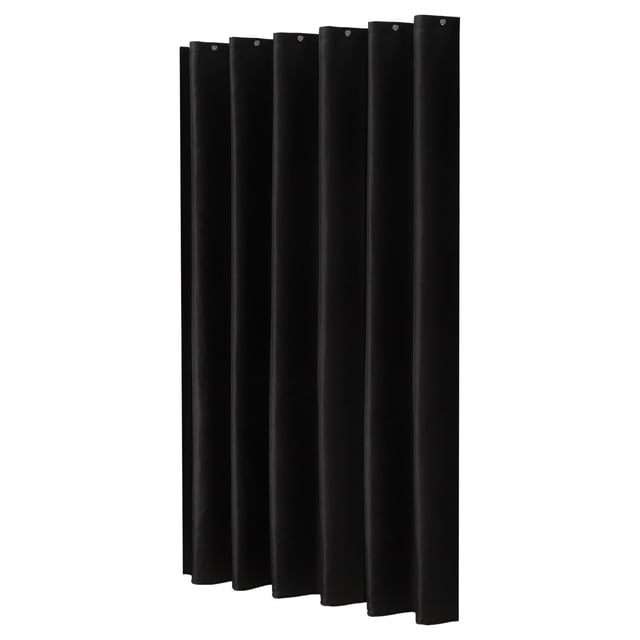 zanvin Doublures de Rideau de Douche pour Bain, Rideaux de Salle de Bain pour Rideau de Douche Moderne Ensemble de Longs Rideaux de Douche, Noir, 70,87 X 70,87 Po
