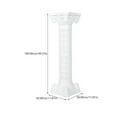 thumbnail image 2 of FRCOLOR Garden Flower Pot Outdoor Urn White Plastic for Party and Event Decor 1Set, 2 of 6