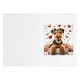 thumbnail image 3 of DistinctInk Greeting Card / Note Card - Valentine's Day Airedale Terrier Puppy - PACK of 5, 3 of 7