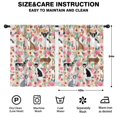 thumbnail image 2 of Blackout Kids Curtains,Chihuahua and Flower Florals Childrens Insulated Curtains Set Of 2,Bedroom Essentials,Toddler Room Decor 42"x54"(106x137cm), 2 of 4