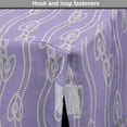 thumbnail image 4 of Abstract Dog Crate Cover, Love Design of Marine Tied Vertically Hanging in Shape of Hearts, Easy to Use Pet Kennel Cover Small Dogs Puppies Kittens, 7 Sizes, Lavender Grey Yellow, by Ambesonne, 4 of 6