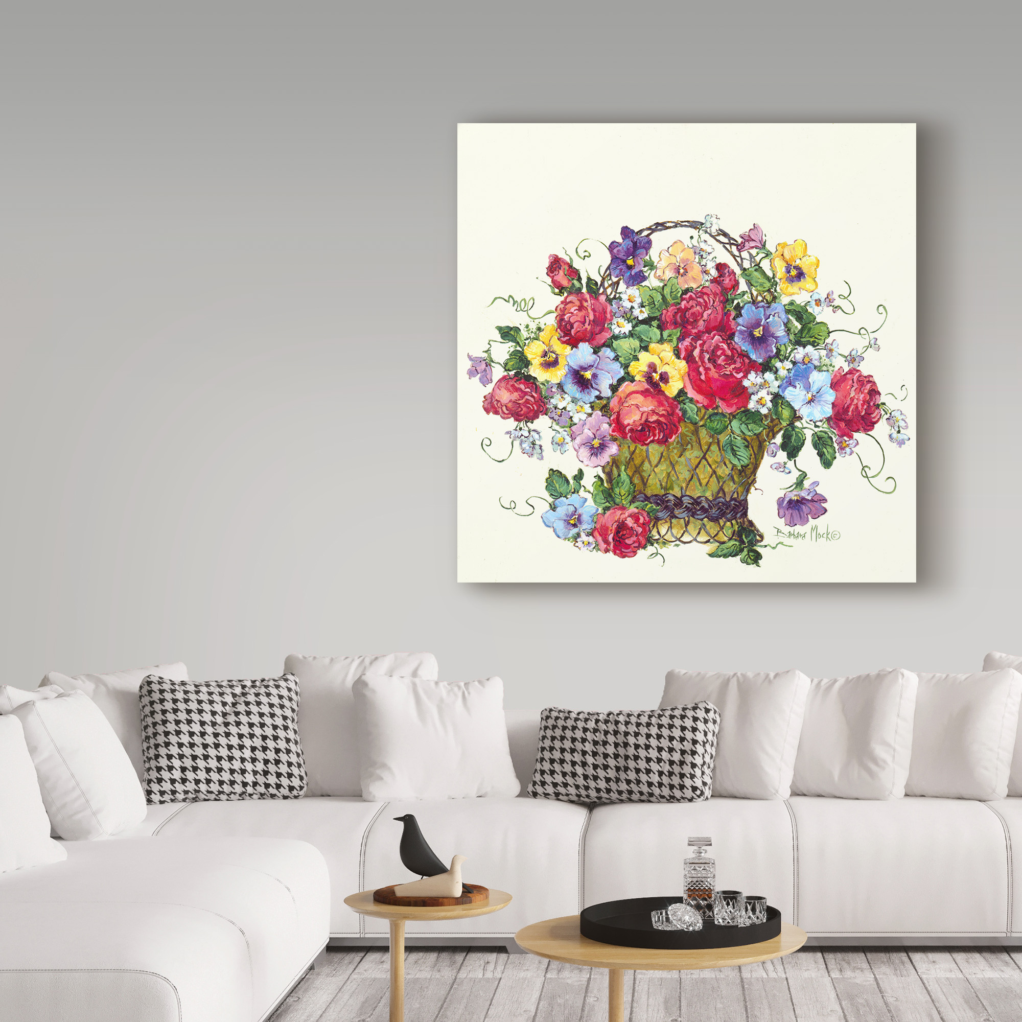 Trademark Fine Art 'Wire Basket' Canvas Art by Barbara Mock