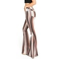 thumbnail image 4 of Saints & Hearts Womens Juniors High Rise Retro Stripe Boho Flares (Brown, Small), 4 of 4