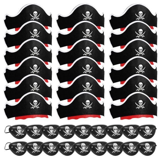 Set de parches para sombrero y ojo de pirata Legigo, 36 piezas, para disfraces de fiesta