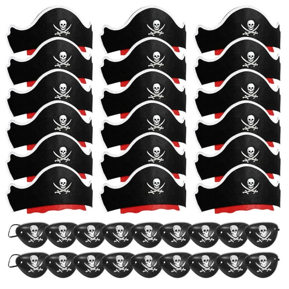 Set de parches para sombrero y ojo de pirata Legigo, 36 piezas, para disfraces de fiesta