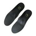 thumbnail image 2 of WTOBBY PU Leather Orthotic Shoe Insoles for Flat Feet Support, Arch Support Inserts for Men Women, Breathable Anti-Sweat Odor Proof Foot Pads, Comfort Gel Cushion ,Black45, 2 of 3