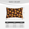 thumbnail image 4 of Uemuo Cartoon Pizza Print Throw Pillow Case – Cozy & Soft Cushion Cover, Hypoallergenic Pillow Case for Sleeping, Perfect for Women with Envelope Closure-20"x30", 4 of 6