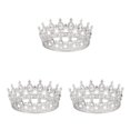 thumbnail image 2 of VONKY Alloy Exquisite Craft And Delicate Pattern Rhinestone For Wedding Or Bridal Electroplated Silver + white 3Set, 2 of 6