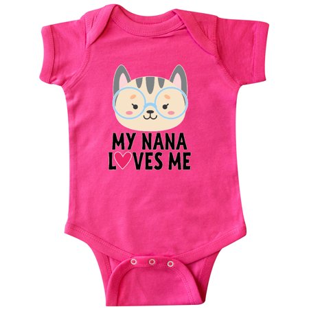 

Inktastic Nana Loves Me Grandchild Gift Baby Girl Bodysuit